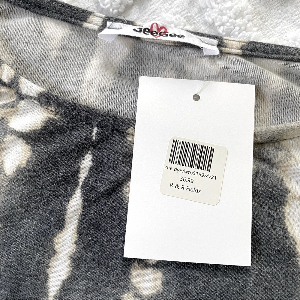R&R Tie Dye T-shirt Tee Top Oversized Shirt - Picture 5 of 6